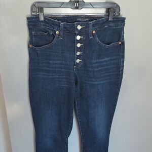 Lucky Brand Mid Rise Dark Blue Ava Jeans